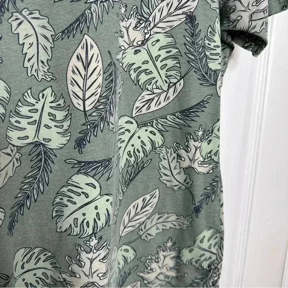 Bluenotes T-Shirt Longline Leaves Green Size  Medium - Picture 4 of 16